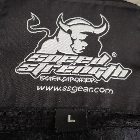 Speed and Strength Racing Jacket Men's Large Blue Under Radar Mesh Padded - Picture 9 of 10